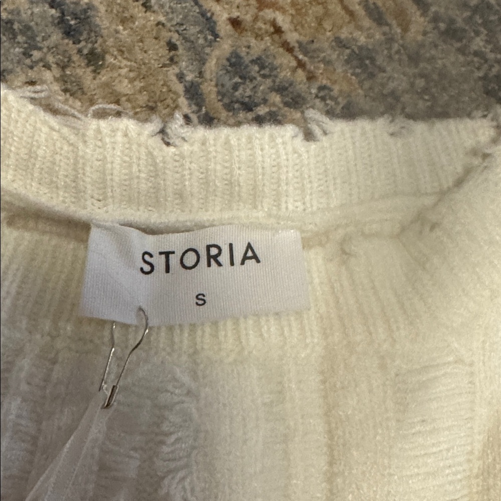 Storia Cream Knit Top